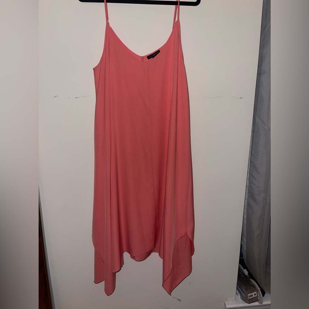 Lane Bryant Coral Handkerchief Dress